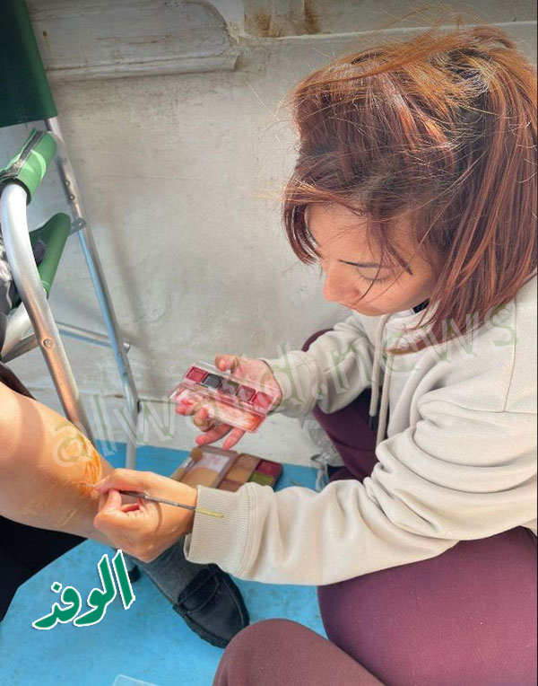 ماكيره مسلسل تحت الوصاية مع منى زكي