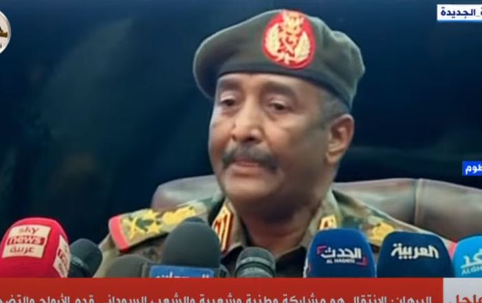 رئيس مجلس السيادة السوداني، الفريق أول ركن عبدالفتاح البرهان