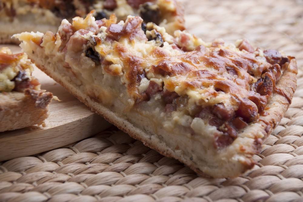 فطيرة بطاطس بالمشروم والدجاج