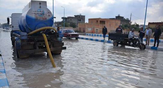مياه الأمطار في مطروح