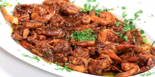 جمبري مشوي بصوص الفول السوداني التايلاندي