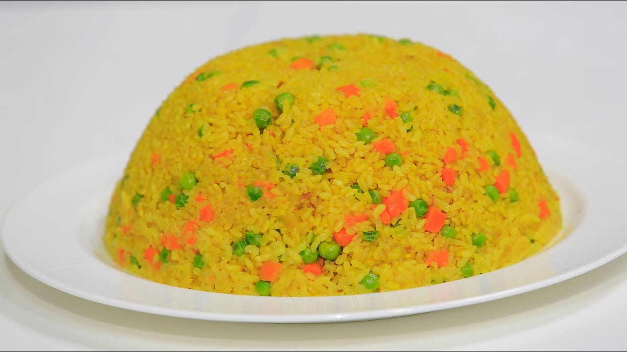 طريقة عمل صينية بالأرز البسمتى والبسلة مع الدجاج والجبن