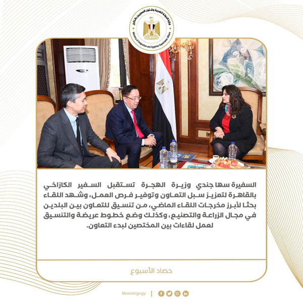 حصاد نشاط وزارة الهجرة خلال أسبوع (انفوجراف)