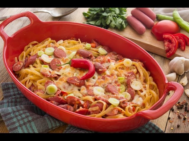 مكرونة بالسوسيس