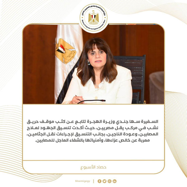 حصاد نشاط وزارة الهجرة خلال أسبوع (انفوجراف)