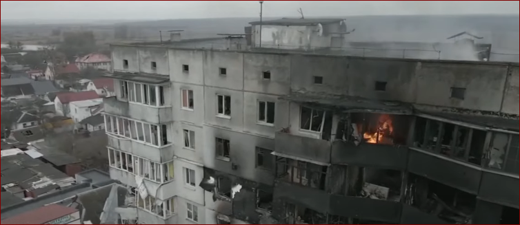 القصف الروسي لمدينة تشيرنيهيف الأوكرانية