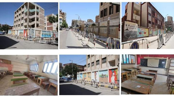 محافظ بني سويف يطمئن على التجهيزات النهائية لامتحانات المواد المضافة لطلاب الثانوية العامة